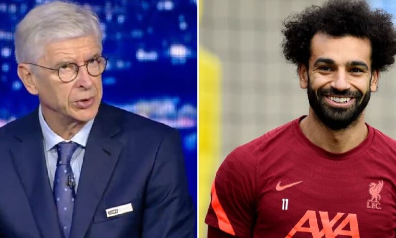 محمد صلاح وأرسين فينجر