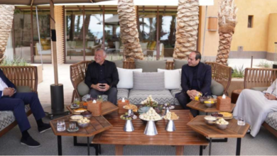 الرئيس السيسي وملك الأردن ومحمد بن زايد والكاظمي