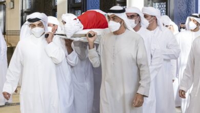 تشييع جثمان الشيخ خليفة بن زايد