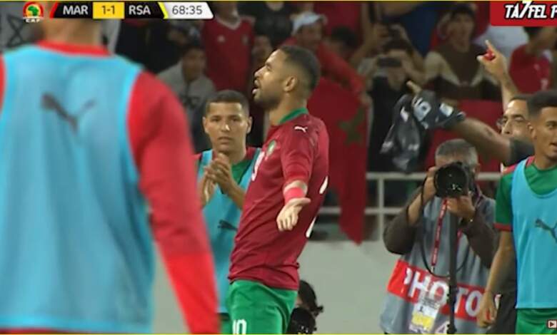 المنتخب المغربى ومنتخب جنوب إفريقيا