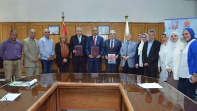 توقيع اتفاقية تعاون مشترك في مجال الطاقة الجديدة والمتجددة بين الاتحاد العربي للتنمية المستدامة والبيئة وهيئة تنمية واستخدام الطاقة الجديدة والمتجددة وجامعة مدينة السادات.