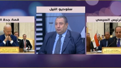 عبد الغنى فى حلقة برنامج "من القاهرة" الذى أذيع على قناة النيل الإخبارية