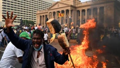 الاحتجاجات في سريلانكا