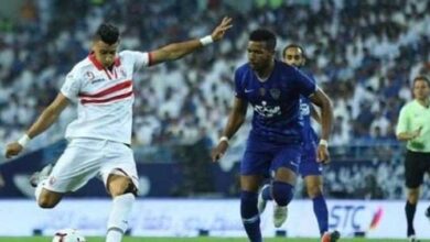 الزمالك والهلال السعودى