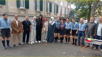 أعضاء الحركة الكشفية العربية فى روما