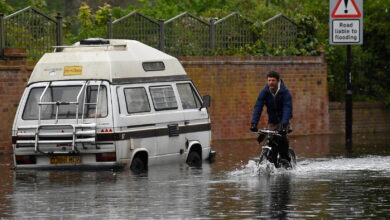 لندن تتعرض لفيضانات
