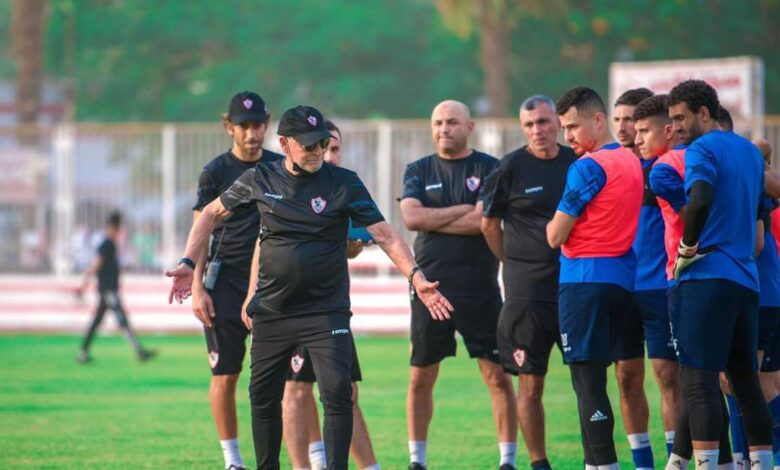 فيريرا في تدريب الزمالك