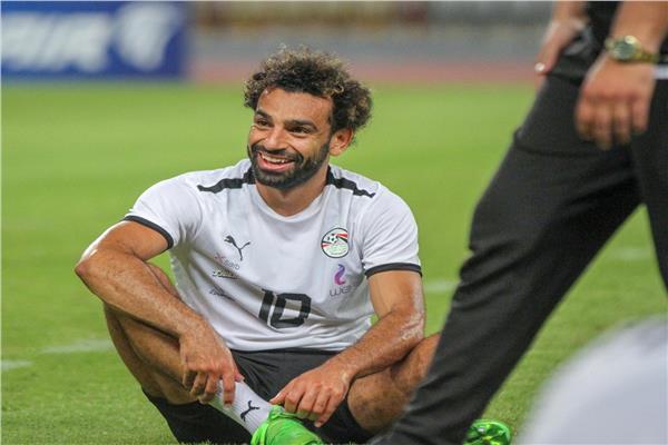 محمد صلاح في تدريب المنتخب