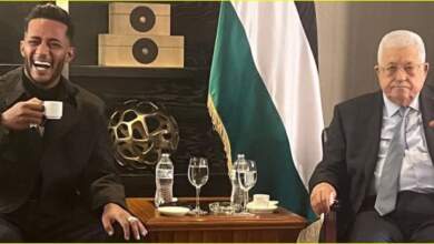 الرئيس محمود عباس ومحمد رمضان