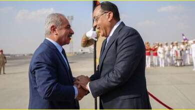 رئيس الوزراء د. مصطفى مدبولى يستقبل نظيره الفلسطينى محمد أشتية