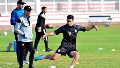 أحمد بلحاج لاعب نادي الزمالك