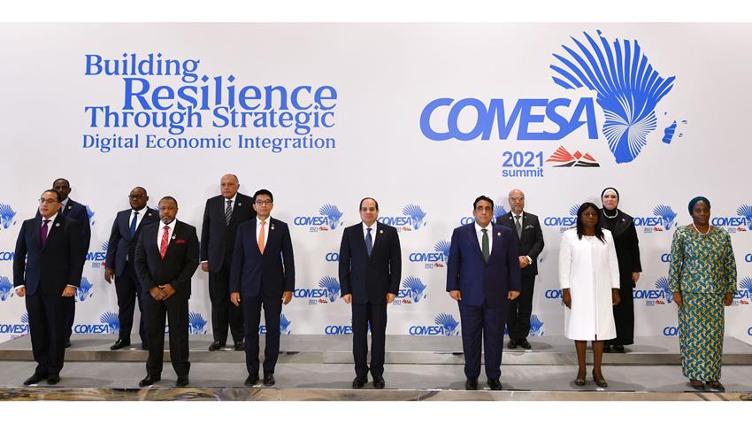 الرئيس عبد الفتاح السيسي خلال ترأسه للقمة السابقة السوق المشتركة لدول شرق وجنوب القارة الأفريقية "الكوميسا"
