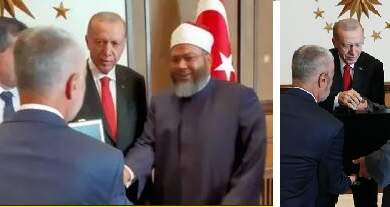 أردوغان ووفد اتحاد علماء المسلمين