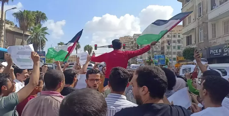 مظاهرات في مصر لدعم فلسطين