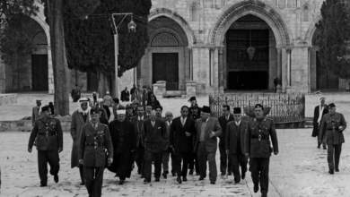 السادات فى القدس 1955