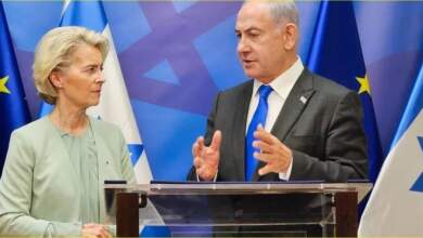 نتنياهو رئيس وزراء إسرائيل ورئيسة المفوضية الأوروبية أورسولا فون دير لاين
