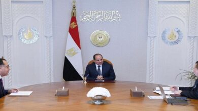 السيسي ورئيس الوزراء ومحافظ البنك المركزي