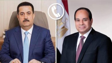 رئيس وزراء العراق والسيسي