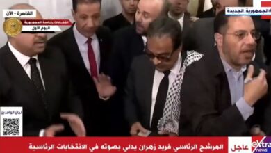 فريد زهران يدلي بصوته في الانتخابات الرئاسية 2024