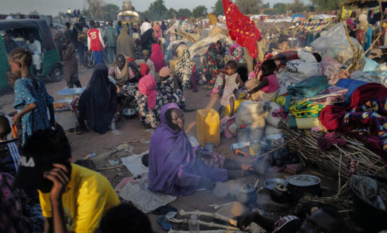 المشردون جراء الحرب فى السودان