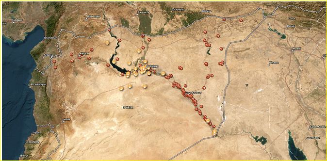 حدد "المركز السوري للعدالة والمساءلة" 66 سجنًا جديدًا لداعش و35 موقعًا للمقابر 