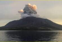 ثوران بركان جبل روانج
