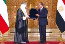 أمير الكويت يتلقى أعلى وسام مصري من الرئيس السيسى