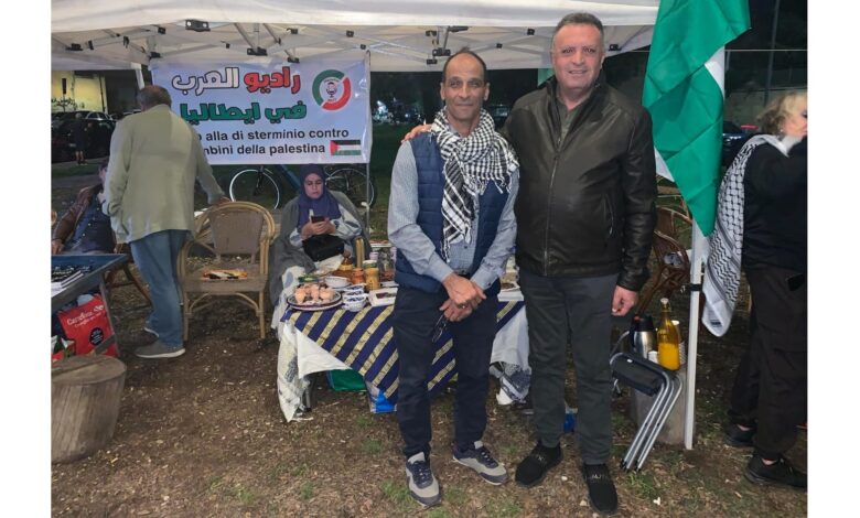 د. ناصر أبو بكر نقيب الصحفيين الفلسطينيين والزميل إكرامى هاشم