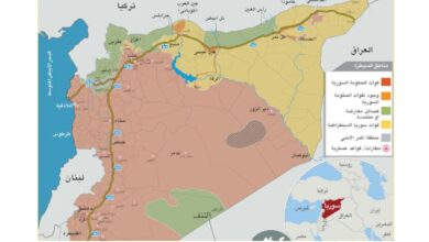 خريطة النفوذ والسيطرة فى سوريا الآن