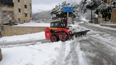 ثلوج فى لبنان