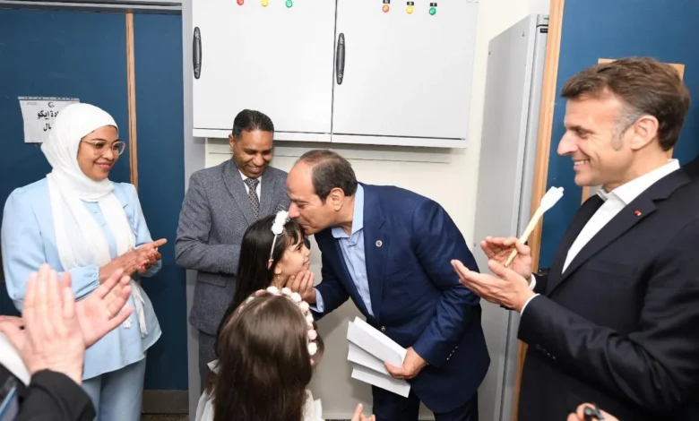 زيارة الرئيس السيسى وماكرون للعريش