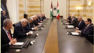 وفدان لبناني وفلسطيني يلتقيان في بيروت، لبنان