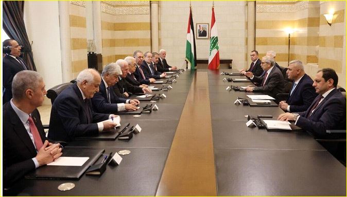 وفدان لبناني وفلسطيني يلتقيان في بيروت، لبنان