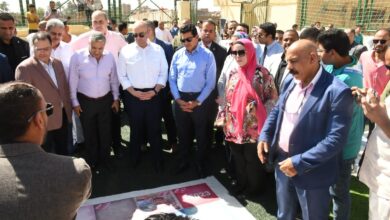 وزير الشباب والرياضة يفتتح حمام سباحة نصف أولمبي وملعب خماسي بمركز شباب مدينة ناصر
