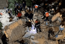 انهيار مبنى من 4 طوابق فى مدينة فاس المغربية