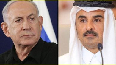 تميم ونتنياهو 