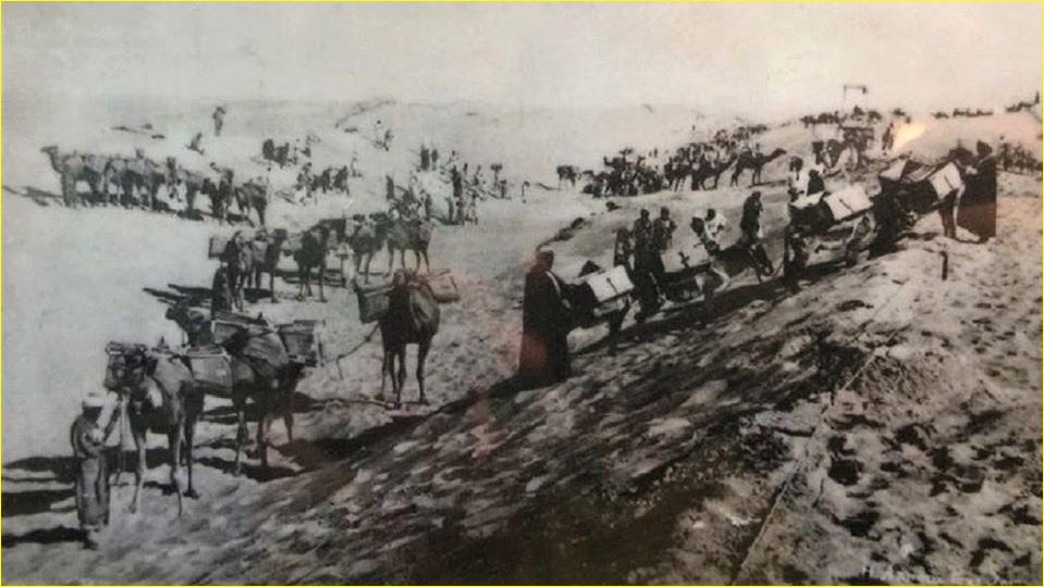 صورة نادرة لأعمال حفر قناة السويس
