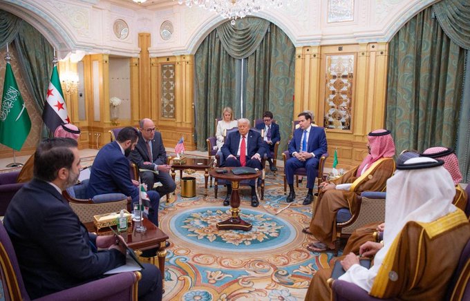 ترامب يلتقى الشرع برعاية محمد بن سلمان
