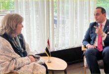 رئيس هيئة الرعاية الصحية ووفد من منظمة الهجرة الدولية