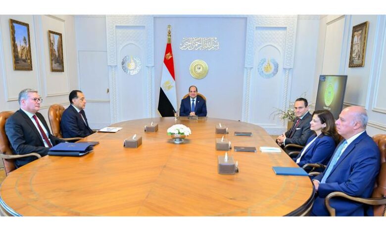الرئيس عبد الفتاح السيسي يستقبل الرئيس التنفيذي لشركة "شل" العالمية