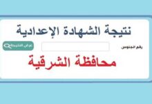 رابط نتيجة الشهادة الإعدادية بمحافظة الشرقية 2025