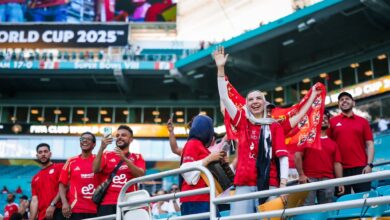جماهير الأهلى فى استاد هاردروك