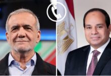 الرئيس عبد الفتاح السيسي والرئيس الإيراني مسعود بزشكيان