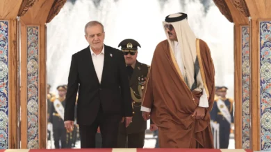 رئيس إيران وأمير قطر