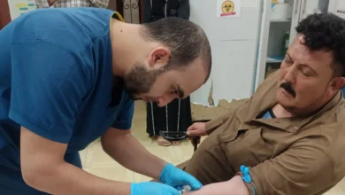 جانب من الفحوصات الطبية