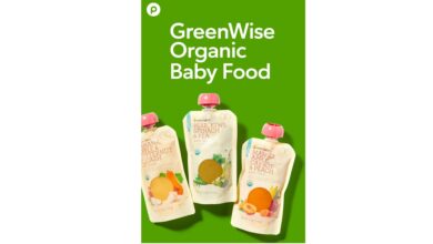 سحب عبوات "GreenWise" بنكهة الكمثرى والكيوي والسبانخ والبازلاء
