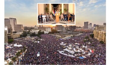 30 يونيو.. والزعيم يتلو البيان الذى اتفقت فيه الأمة على خلع الجماعة الإرهابية من الحكم