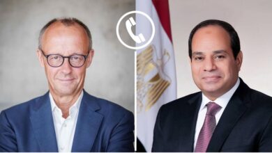 الرئيس السيسى والمستشار الألمانى