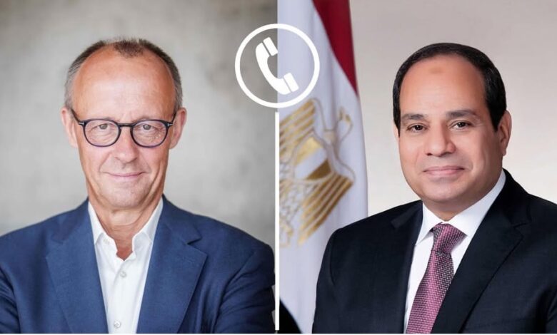 الرئيس السيسى والمستشار الألمانى