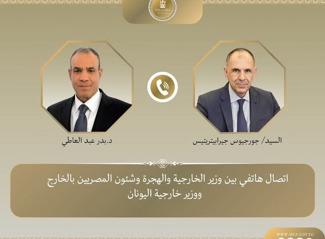 الدكتور بدر عبد العاطى، وزير الخارجية